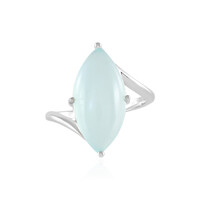 Zilveren ring met een Aqua Chalcedoon