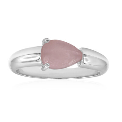 Zilveren ring met een rozen kwarts