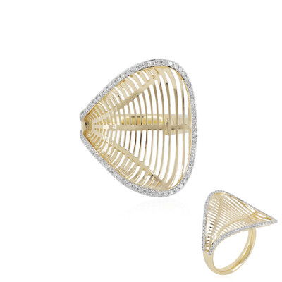 Gouden ring met I1 (I) Diamanten (Ornaments by de Melo)