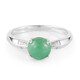 Zilveren ring met een keizerlijk chrysopraas