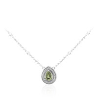 Gouden halsketting met een Madagaskar Demantoid (de Melo)