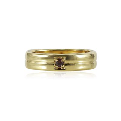 Zilveren ring met een I1 Cognac Diamant