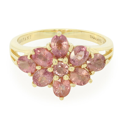 Gouden ring met Onverhitte Padparadscha Saffieren (AMAYANI)