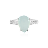 Zilveren ring met een Aqua Chalcedoon