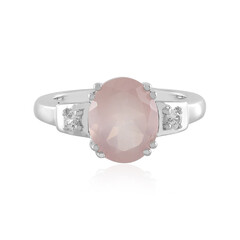 Zilveren ring met een rozen kwarts