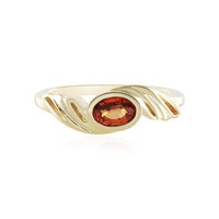 Gouden ring met een Padparadscha saffier