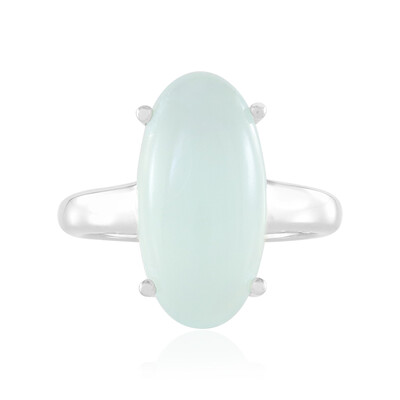 Zilveren ring met een Aqua Chalcedoon