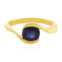 Zilveren ring met een Madagaskar Blauwe Saffier