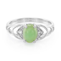 Zilveren ring met een keizerlijk chrysopraas