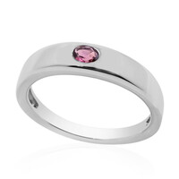 Zilveren ring met een Braziliaanse roze toermalijn