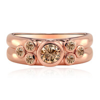 Gouden ring met een VS1 Argyle-Rose de France-Diamant