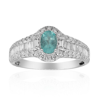 Gouden ring met een Paraiba toermalijn (CIRARI)