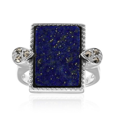 Zilveren ring met een lapis lazuli (Annette classic)