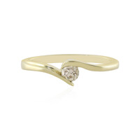 Gouden ring met een VS2 bruine diamant