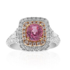 Gouden ring met een Roze Burmese Spinel (CIRARI)