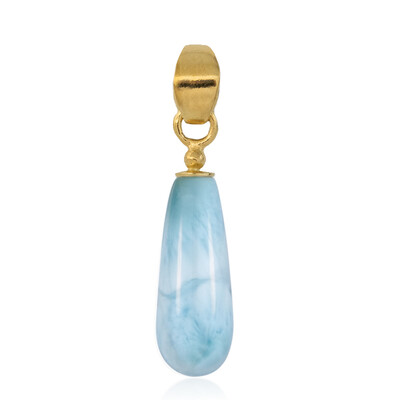 Zilveren hanger met een larimar