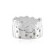 Zilveren ring met I3 Champagne Diamanten (de Melo)