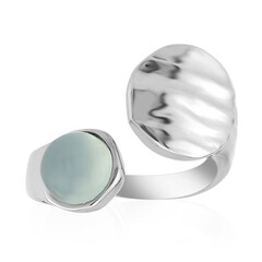 Zilveren ring met een Aqua Chalcedoon