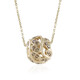 Gouden halsketting met I3 Champagne Diamanten (de Melo)