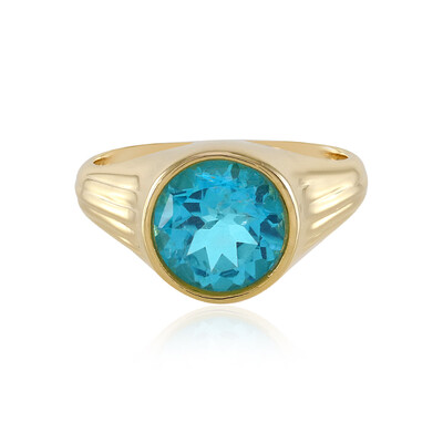 Zilveren ring met een Paraiba Topaas