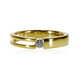 Gouden ring met een VS1-Diamant (F) (adamantes [!])