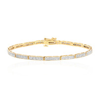 Gouden armband met I2 (I) Diamanten