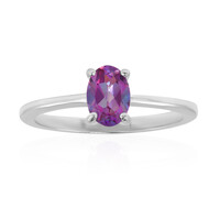 Zilveren ring met een Fuchsia mystieke topaas