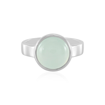 Zilveren ring met een Aqua Chalcedoon