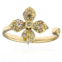 Gouden ring met SI2 Fancy Diamanten (CIRARI)