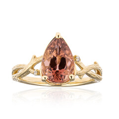 Gouden ring met een Congo Neon Toermalijn (Smithsonian)